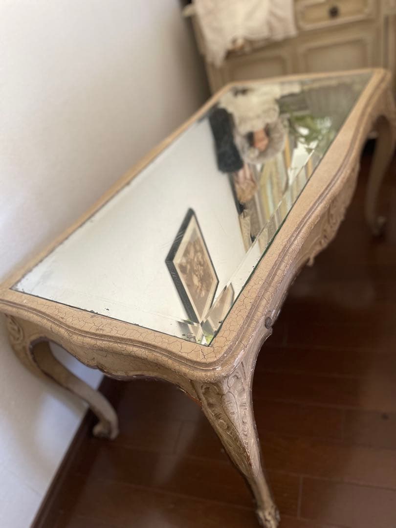 〜❤︎ 1900年代 フランスアンティーク家具 ロカイユ彫刻 ローテーブル 〜❤︎