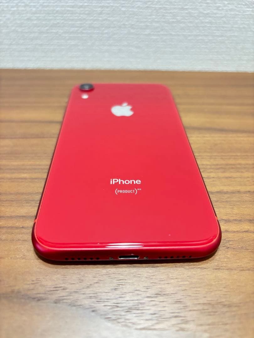 【純正バッテリー96%】iPhone XR 128G 本体 赤SIMロック解除済