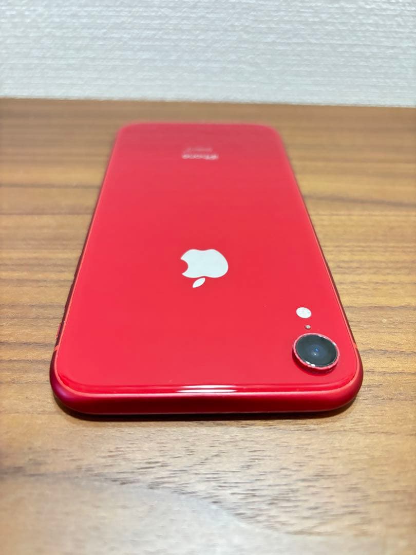 【純正バッテリー96%】iPhone XR 128G 本体 赤SIMロック解除済
