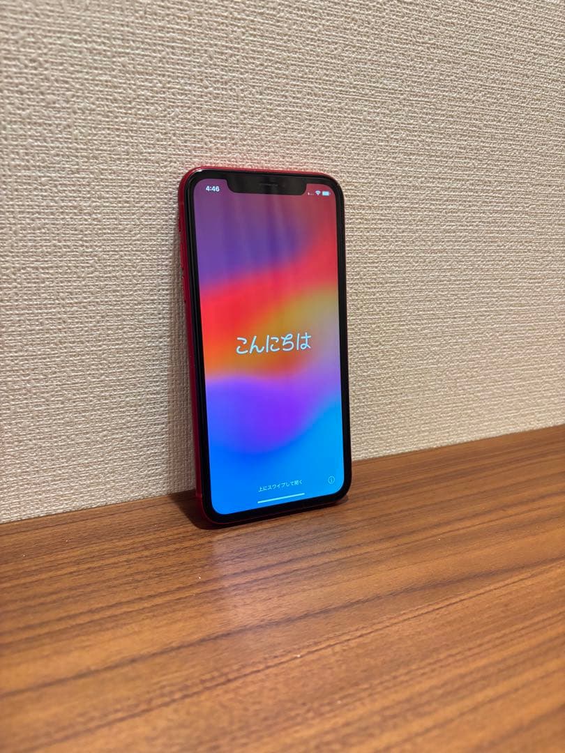 【純正バッテリー96%】iPhone XR 128G 本体 赤SIMロック解除済