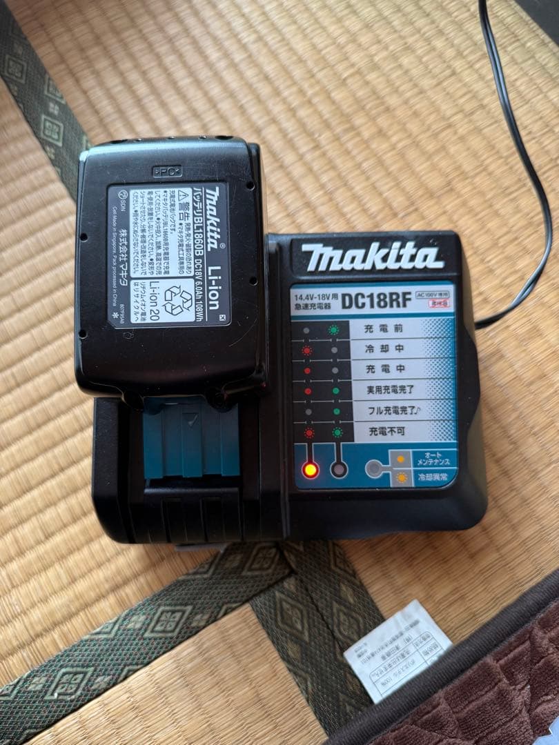 マキタ コードレス掃除機 CL282FD 充電器 6.0Ah電池 サイクロン