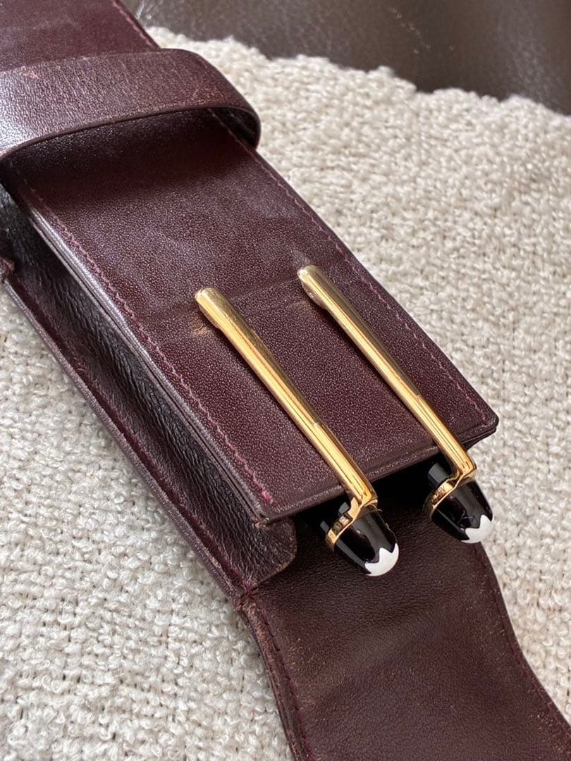 ◾️MONT BLANC SIENA◾️モンブラン シエナ◾️ペンケース◾️濃茶色◾️