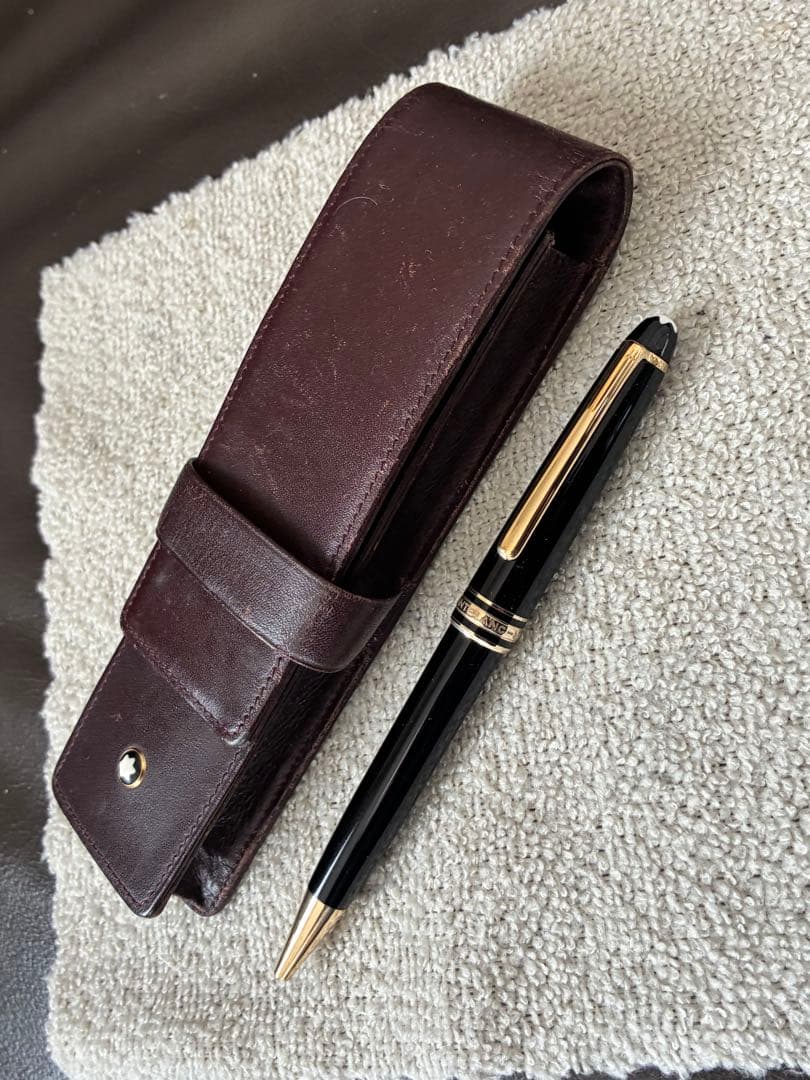◾️MONT BLANC SIENA◾️モンブラン シエナ◾️ペンケース◾️濃茶色◾️