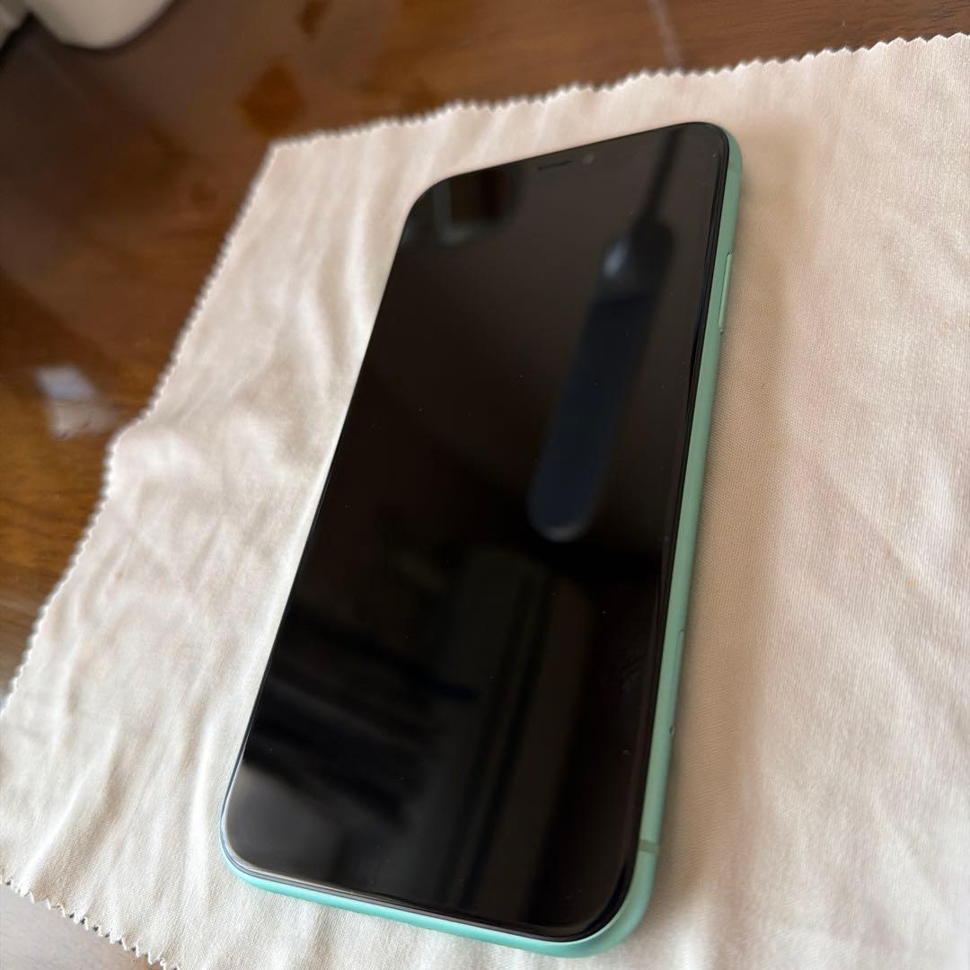 【極美品】SIMフリー iPhone 11 64GB グリーン 容量97％