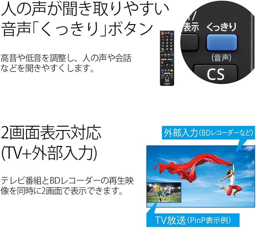 ☆SHARP☆AQUOS☆液晶カラーテレビ☆2T-C24AD☆白