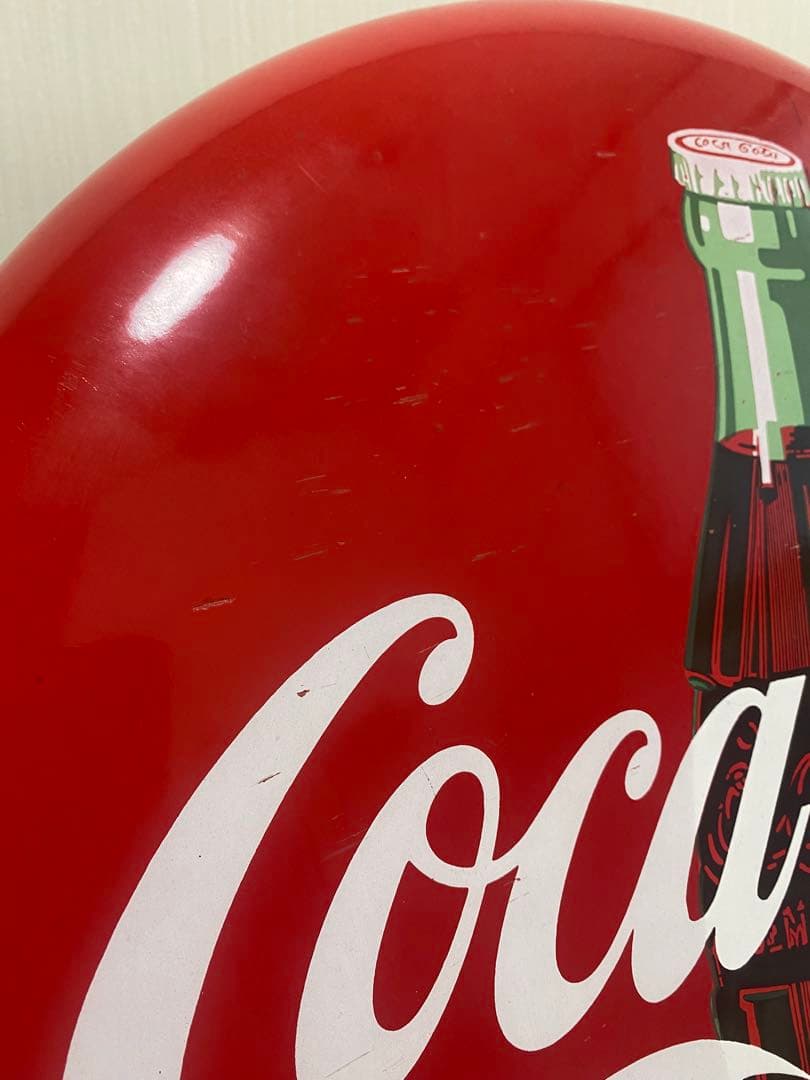 Coca-Cola ボタンサイン　ホーロー看板