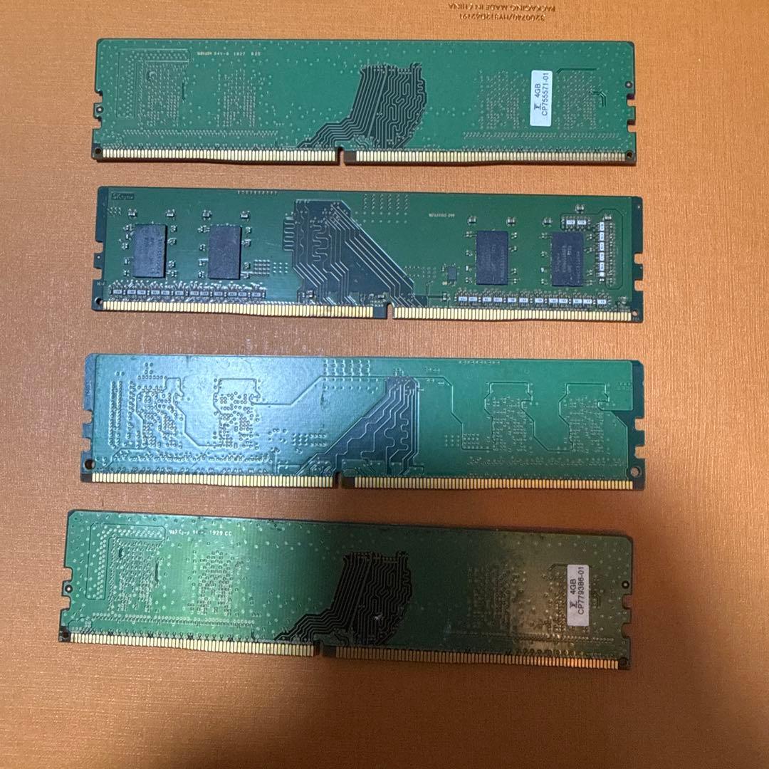 Samsung 4GB DDR4 メモリ 2666二枚　2400二枚
