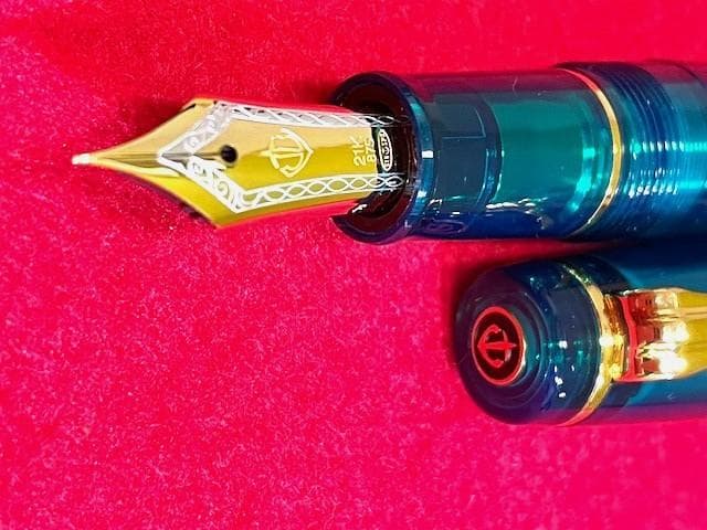 未使用 セーラー万年筆 プロフェッショナルギア ターコイズグリーン 21k F