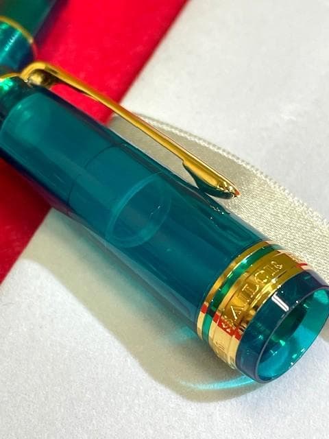 未使用 セーラー万年筆 プロフェッショナルギア ターコイズグリーン 21k F