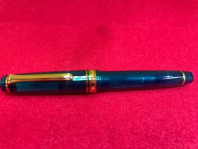 未使用 セーラー万年筆 プロフェッショナルギア ターコイズグリーン 21k F