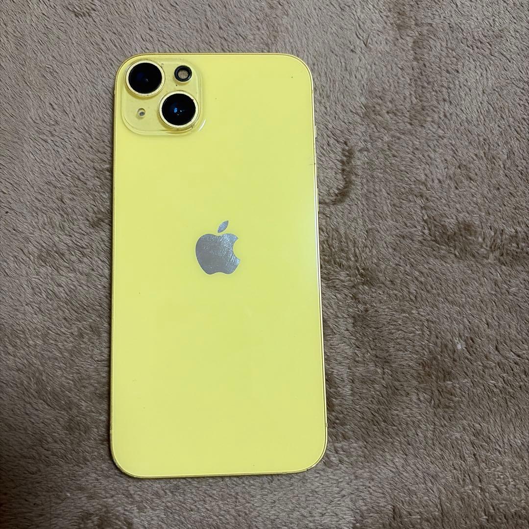 Apple iPhone 14 プラス　イエロー　画面割