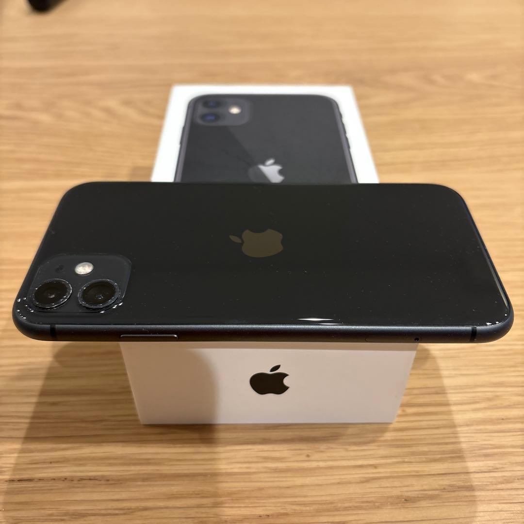 週末値下げ‼️Apple iPhone11BLACK 256GB 【液晶に黒い線】