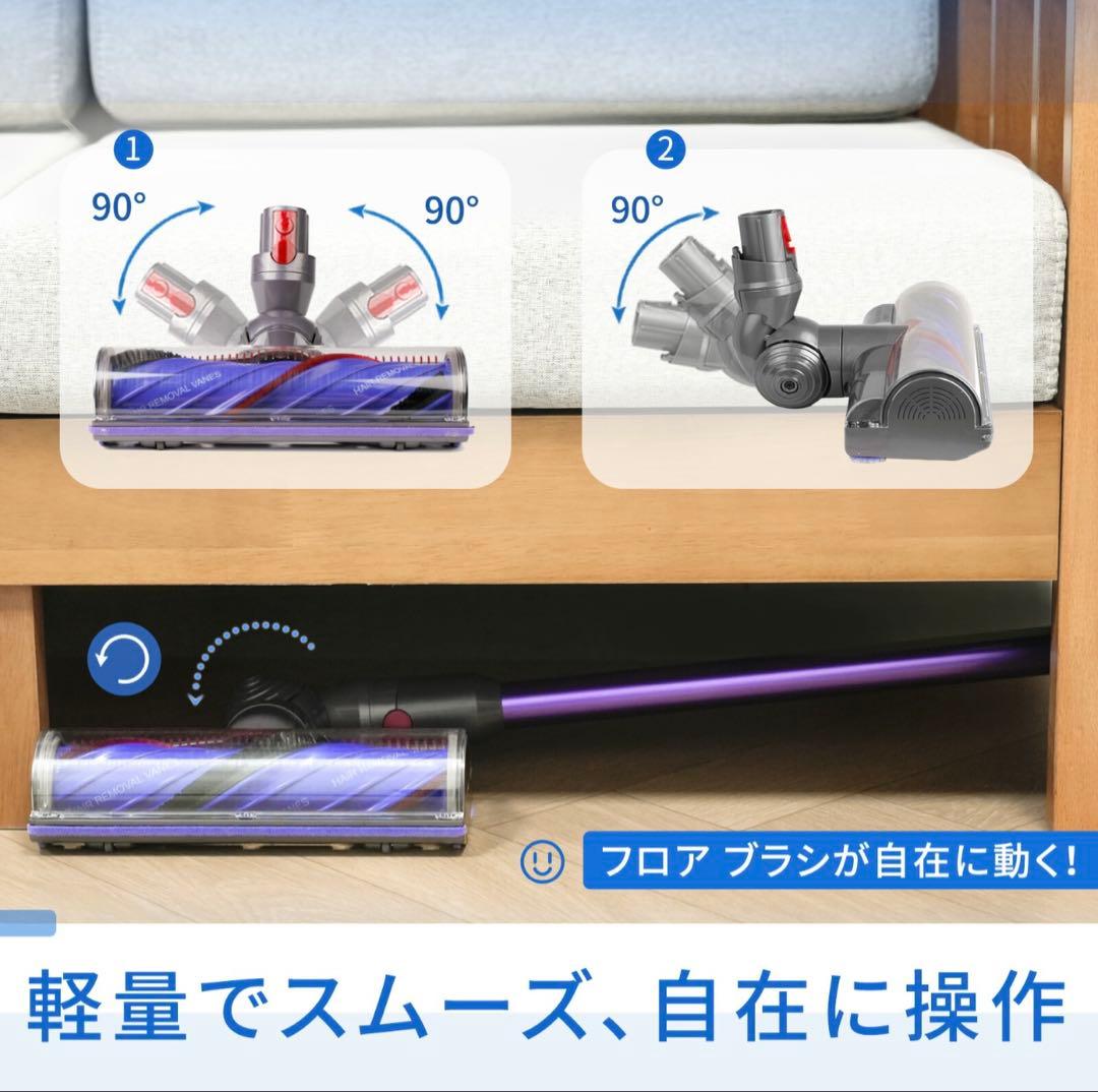 ダイソン対応 SV18 / V12 Detect Slim交換ヘッド