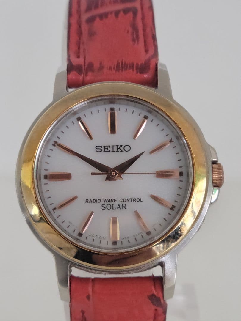 SEIKO　セイコー　ソーラー　電波ソーラー時計　3B51-0AN0　中古