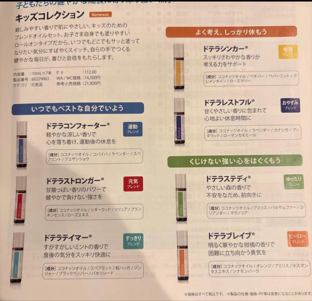 備品　廃盤dōTERRA　キッズコレクション