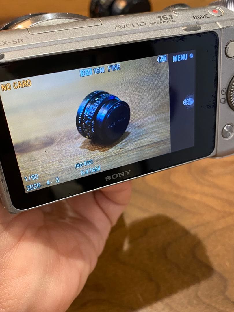 SONY NEX-5R ミラーレスカメラ ヤシカ50㍉　1:1.7 レンズ付き