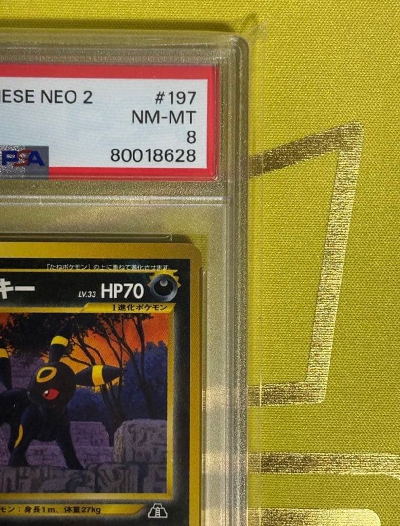 【ブラッキー旧裏】PSA８ ポケモンカード 防湿庫保管