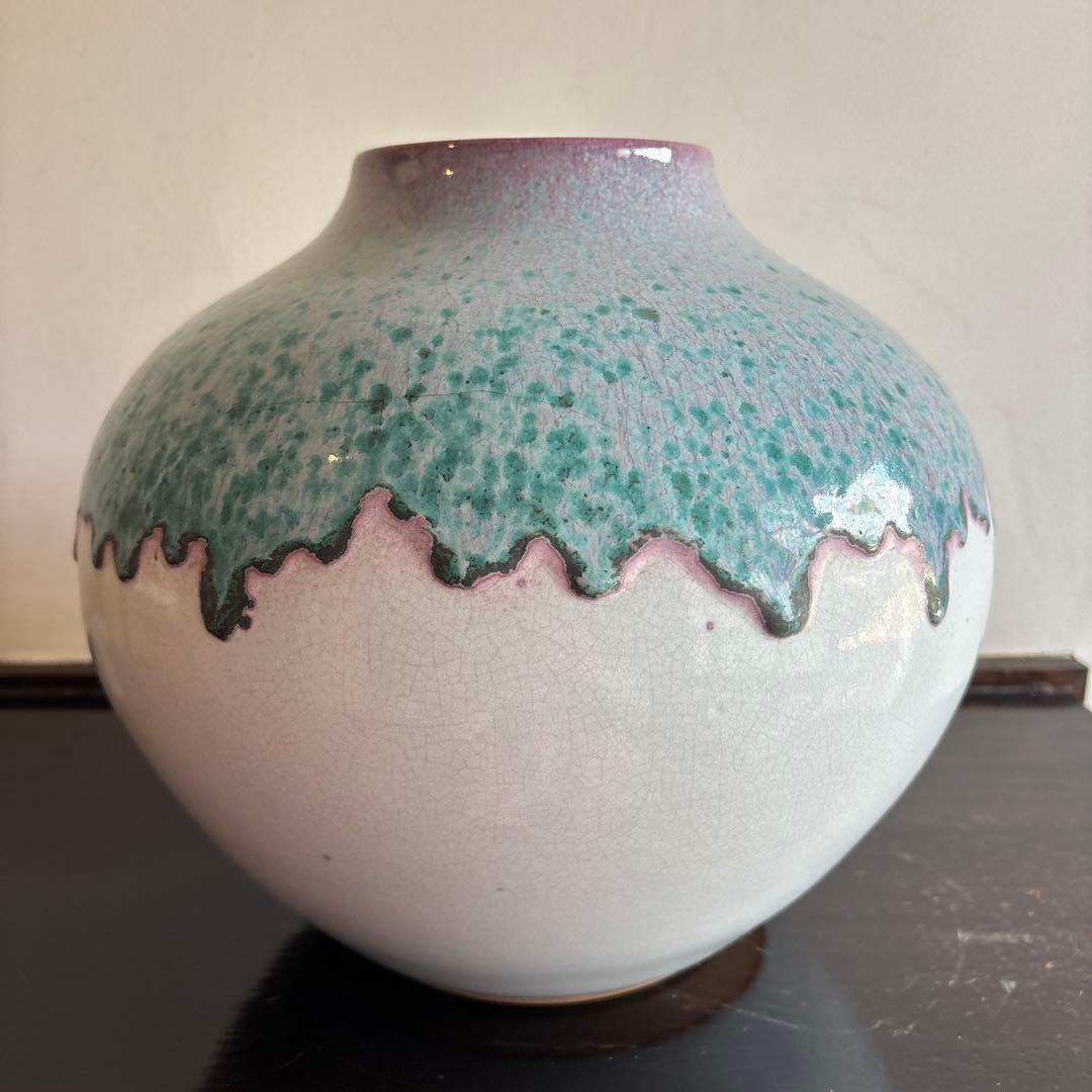 壺　焼物　花瓶　花器　花入　大きい　コレクション　美術品　遺品整理　アート　陶芸