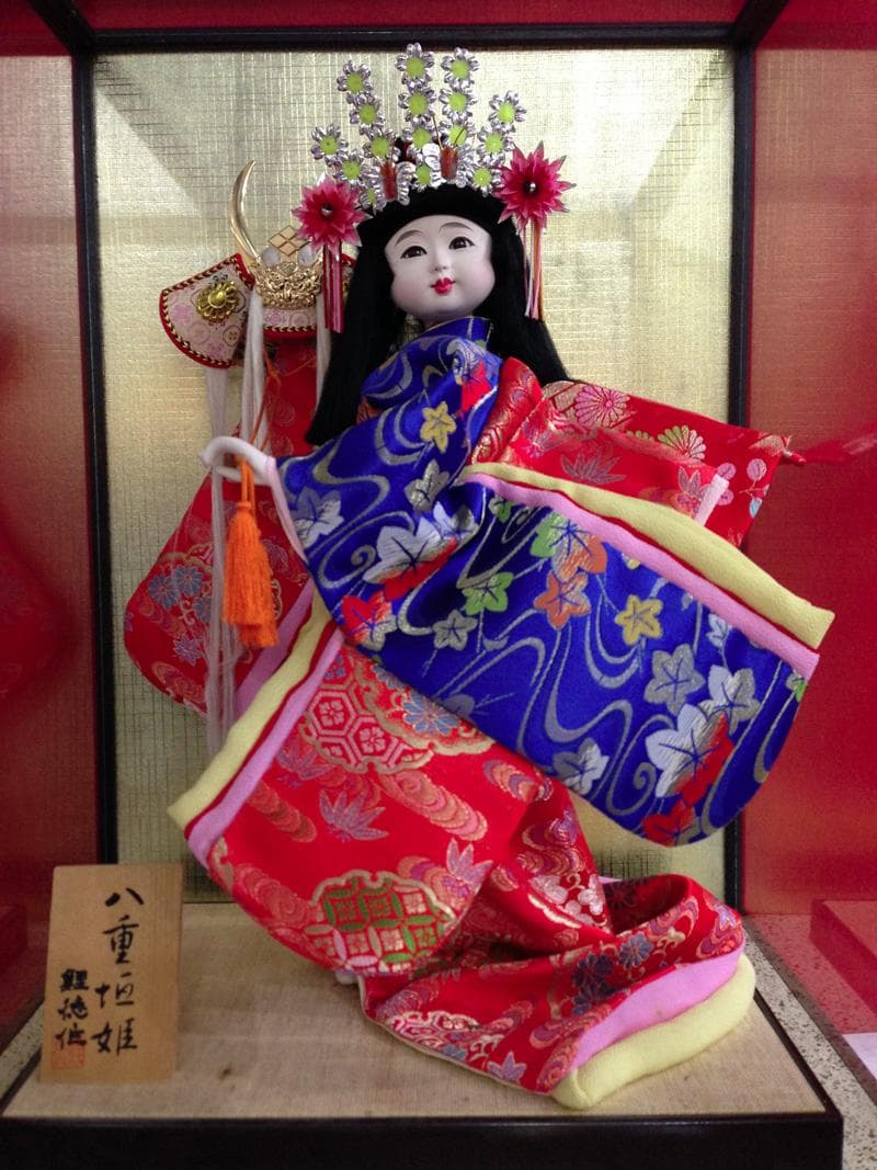 雛人形　鯉徳作　人形　ケース入　浮世人形　八重垣姫  美品