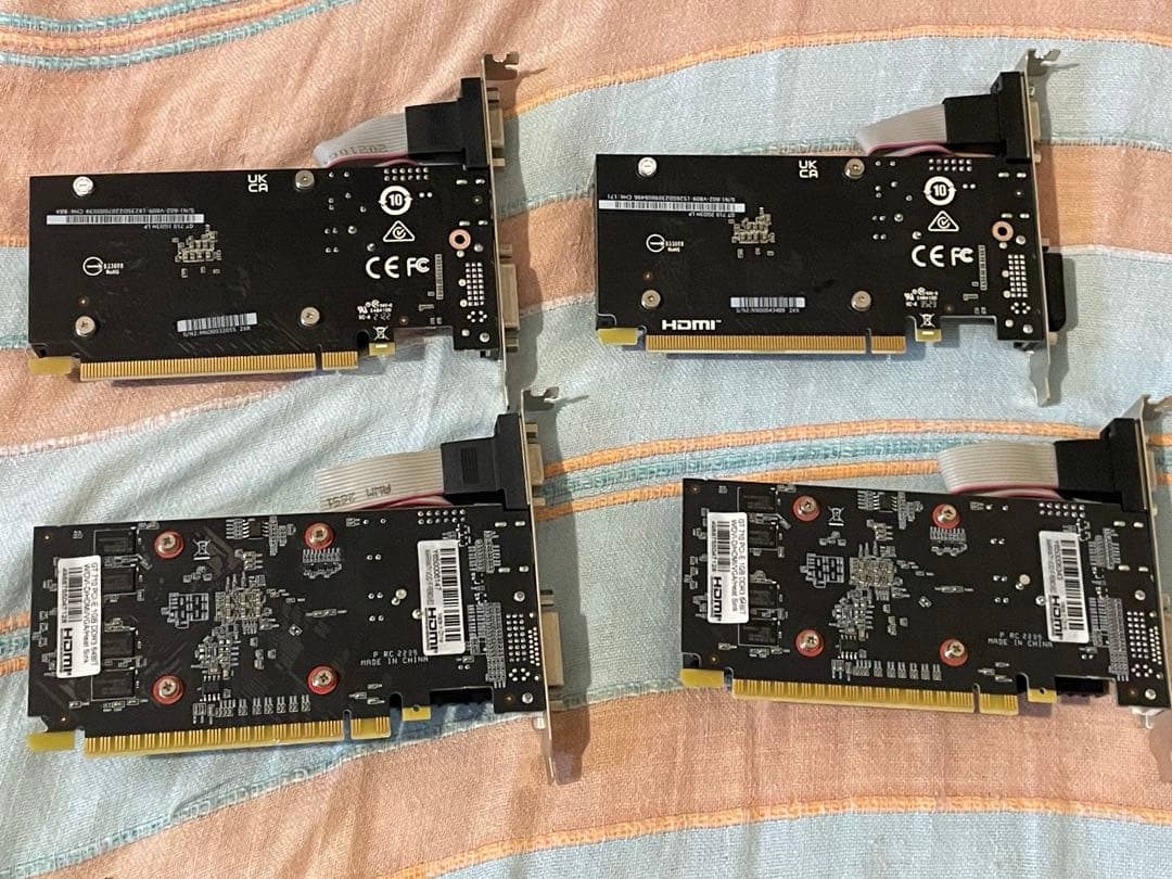 【動作確認済み】NVIDIA GeForce GT710 4個
