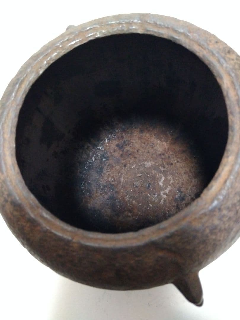 茶道 茶釜 棗形 木箱付き