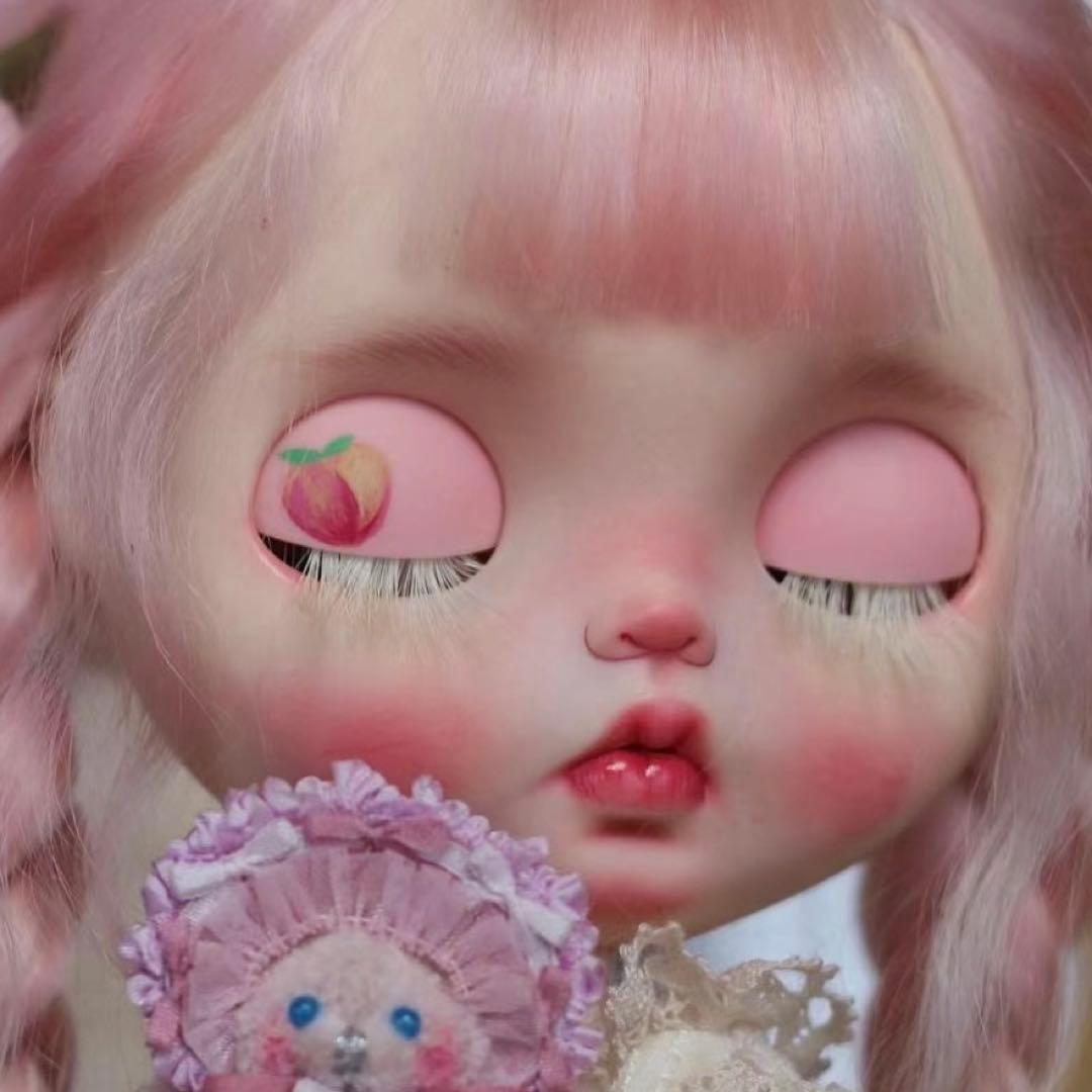 作家様カスタムブライス ピンク かわいい 少女 カスタムドール