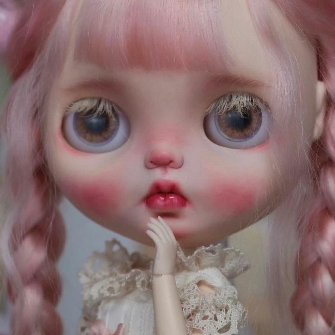 作家様カスタムブライス ピンク かわいい 少女 カスタムドール
