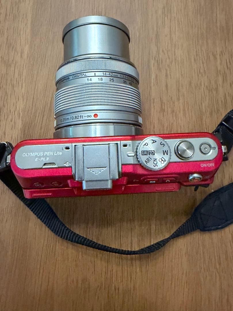OLYMPUS E-PL3 レッド ダブルズーム 動作確認済