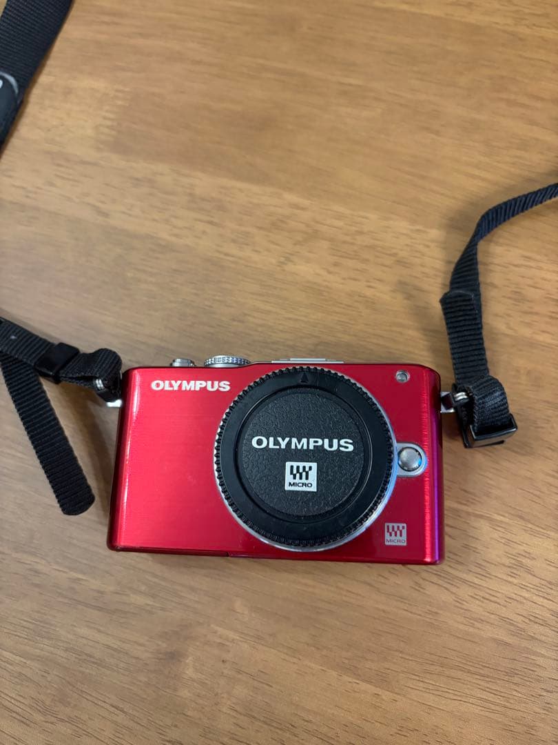 OLYMPUS E-PL3 レッド ダブルズーム 動作確認済