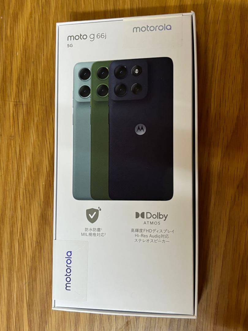 新品未使用】moto g66j 5g【8GB/128GB】ブラック【モトローラ