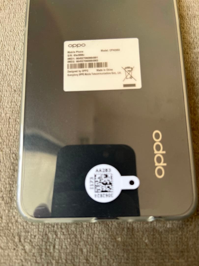 スマートフォン本体 OPPO Reno7 A(BK)