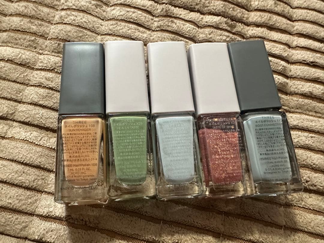 THREE ネイルポリッシュ 5本セット SUN VOYAGER 他 新品