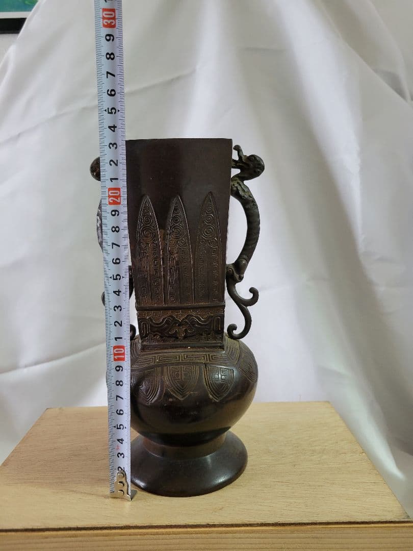 銅製花瓶　ヴィンテージ花器　約1.８キロ