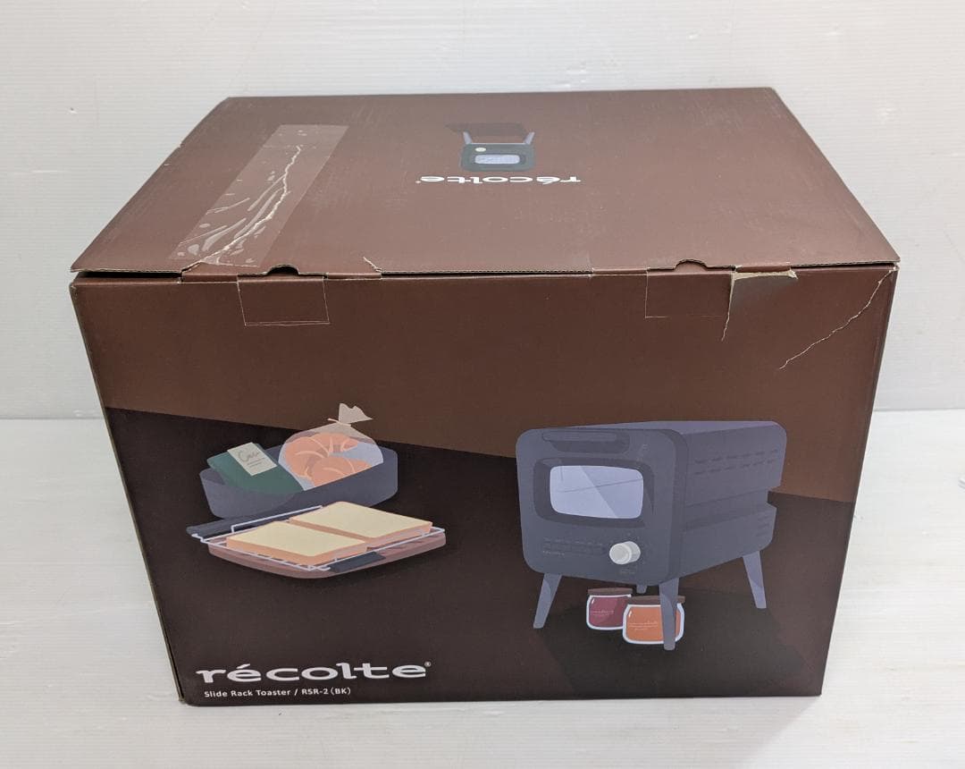 未使用 rècolte レコルト スライドラックトースター RSR-2 ブラック