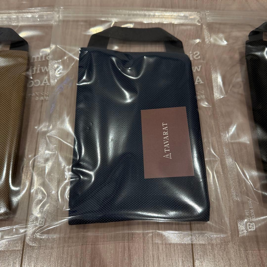 TAVARAT タバラット　ハンドルポーチ　３個　3色セット　ガジェットポーチ