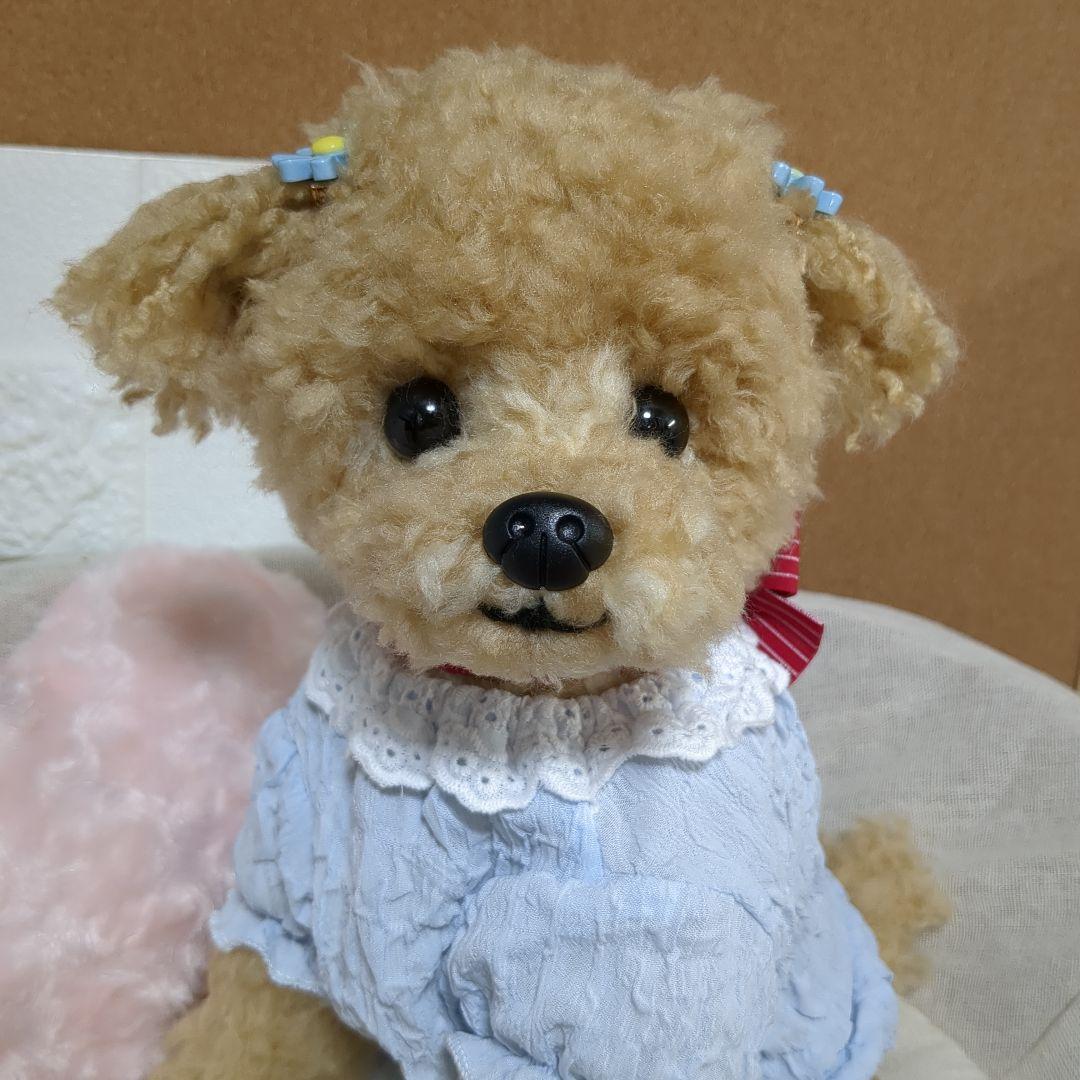 あみぐるみ　インテリア　トイプードル　マルプー　羊毛フェルト風