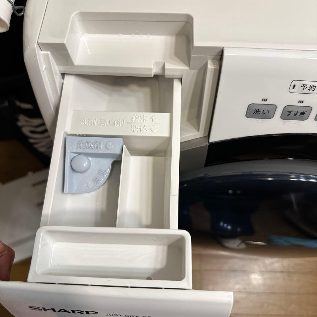 ①動作保証　美品　SHARP ドラム式洗濯乾燥機　ES-S7B 2018年購入