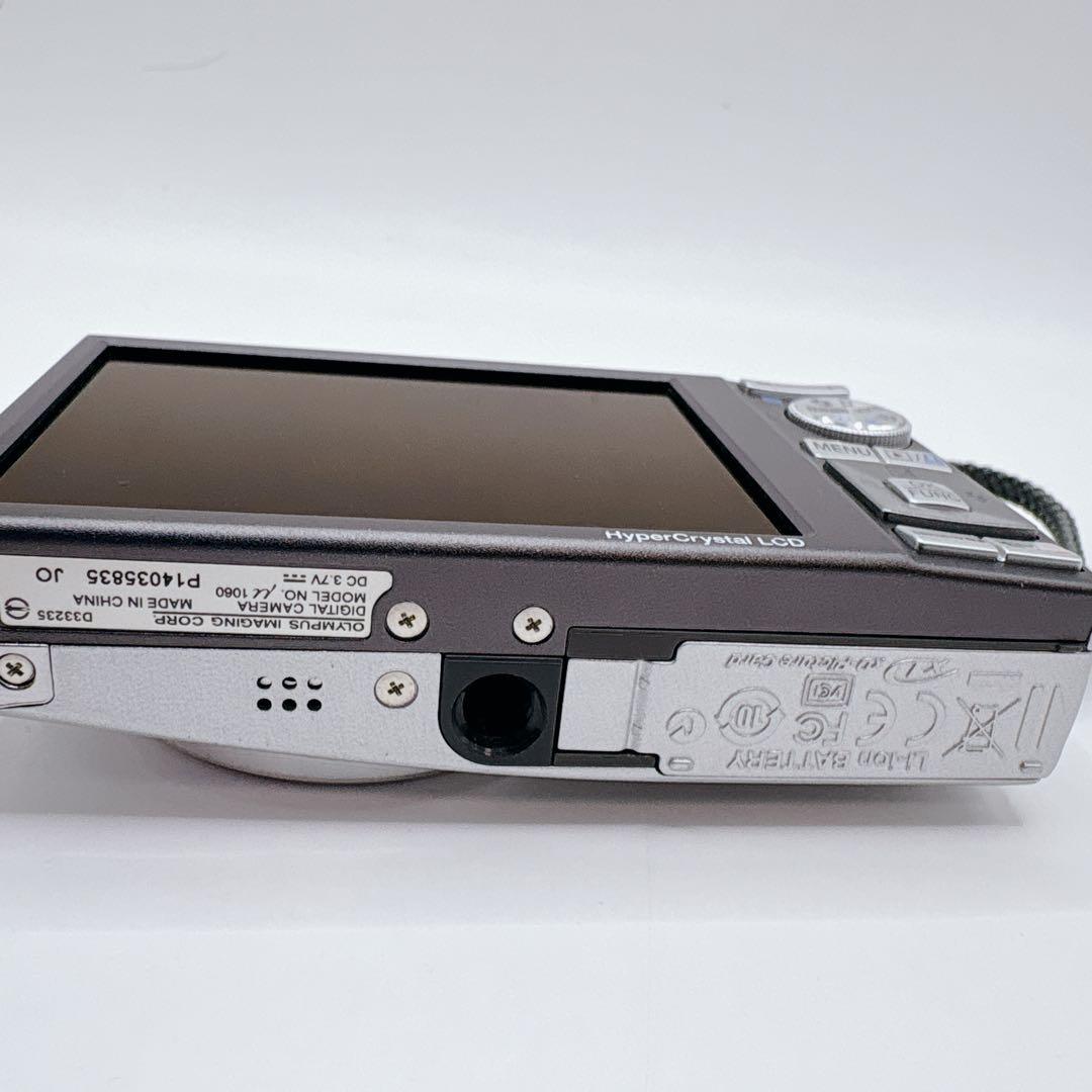 美品 OLYMPUS オリンパス μ ミュー 1060 シルバー デジカメ