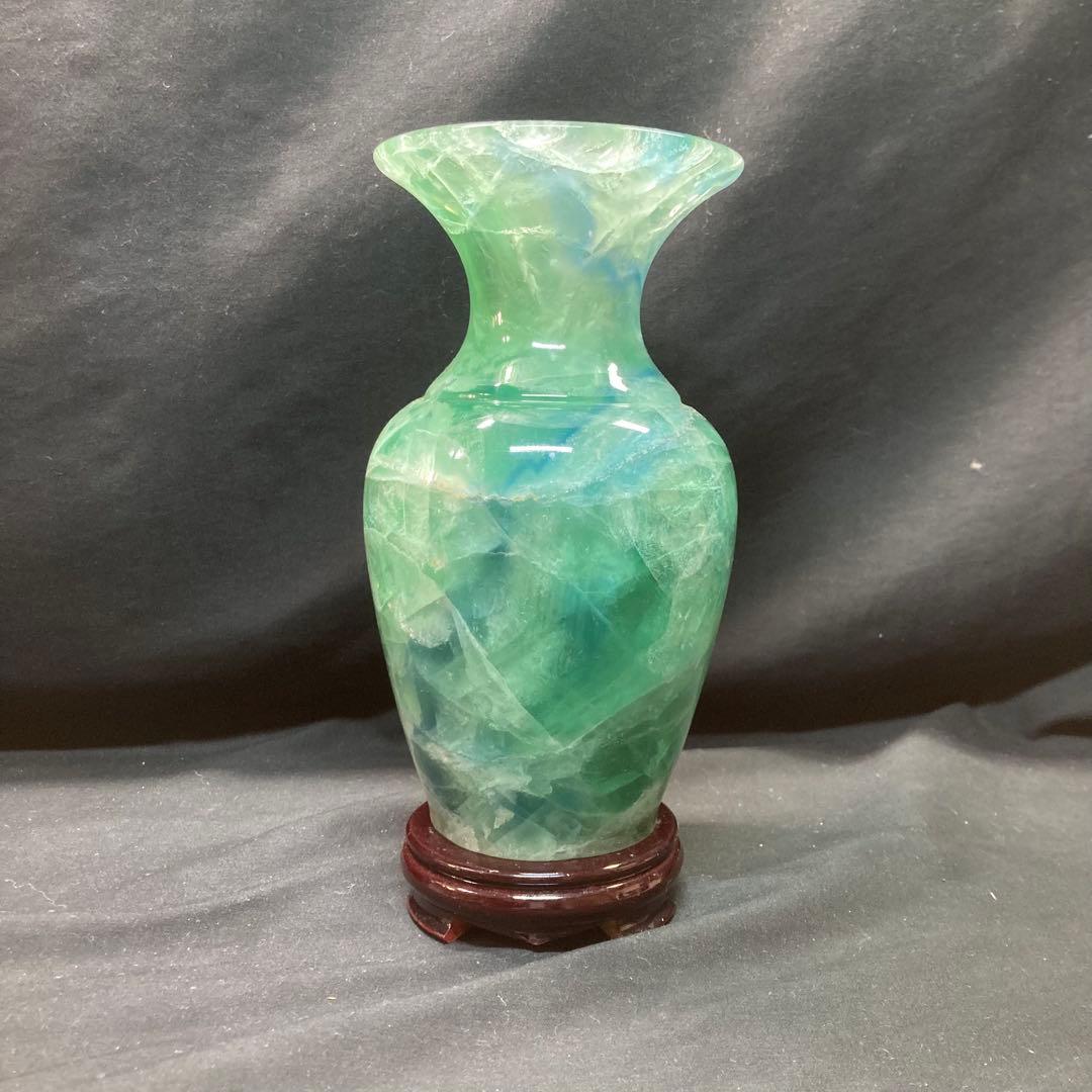 中国美術【美品】花瓶 玉石 天然石 置物