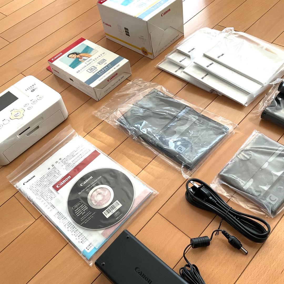 Canon selphy cp900 とカラーインク・用紙　L伴108枚、36枚