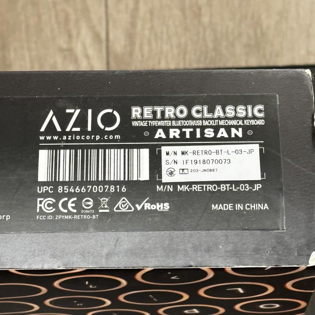 キーボード AZIO Retro Classic MK-RETRO-BT-L-03-JP
