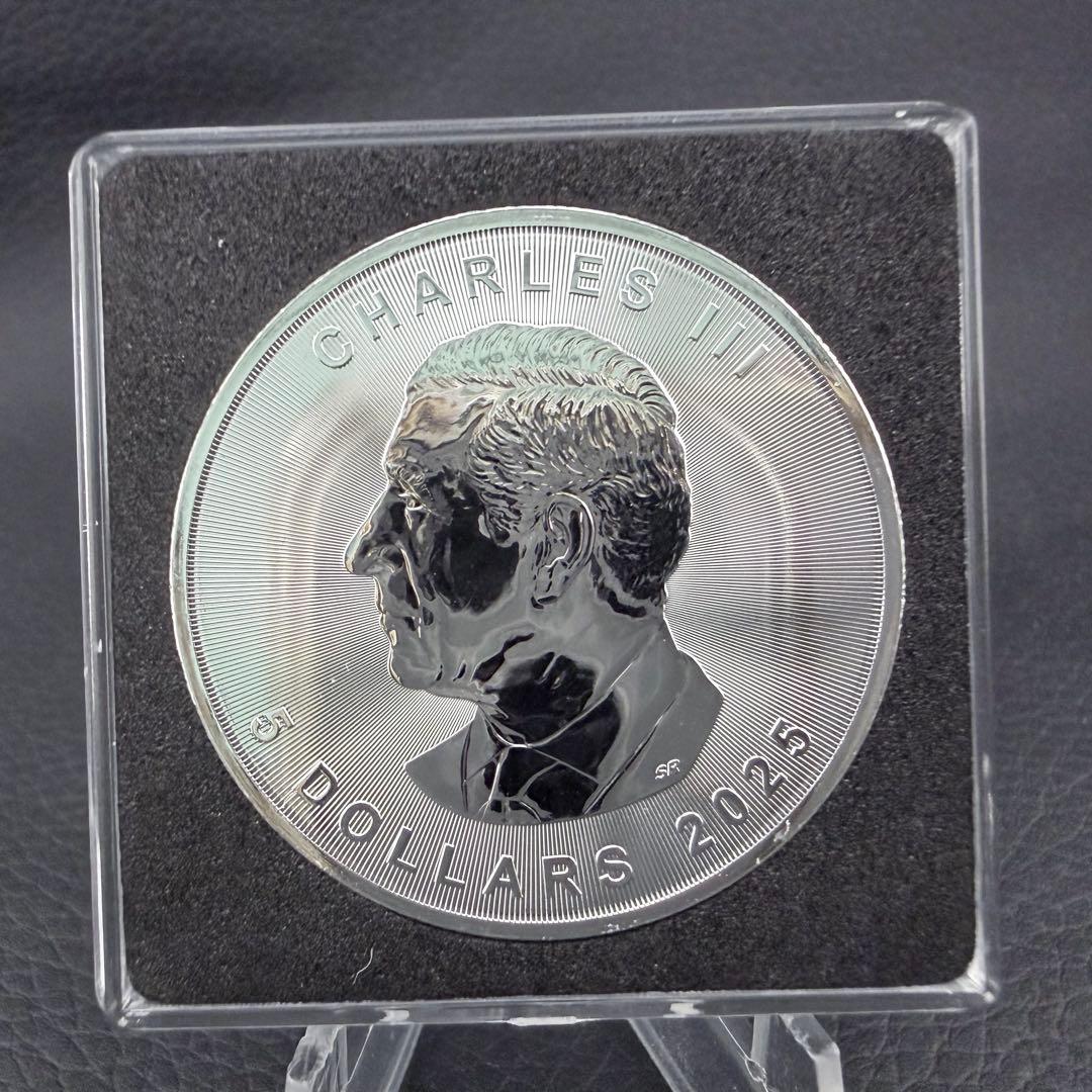 メイプルリーフ 銀貨 カラー ステンドグラス リス 1オンス 1oz 鑑賞ケース