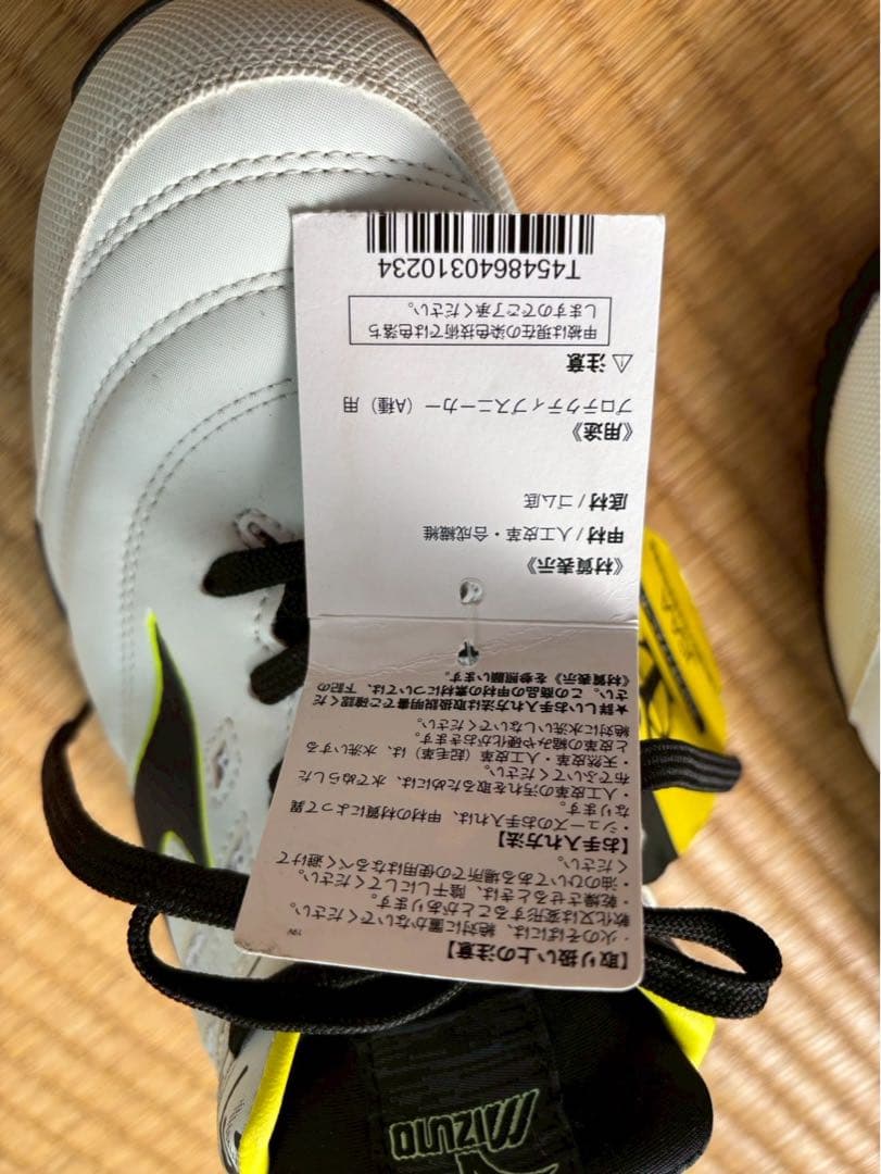 Mizuno 安全靴 ホワイト/イエロー