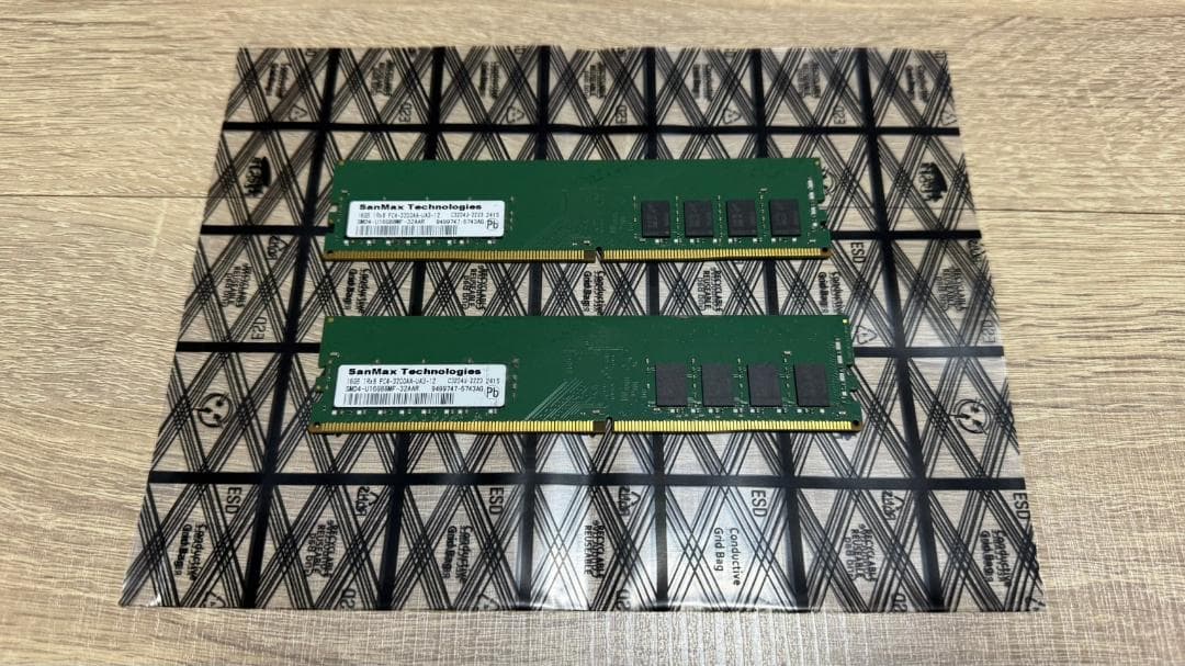 SanMax DDR4 メモリ 16GB×2枚セット