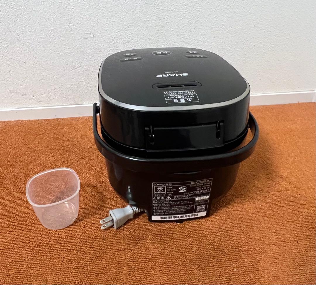SHARP 23年製ジャー炊飯器 KS-CF05-B 炊飯器 3合 一人暮らし