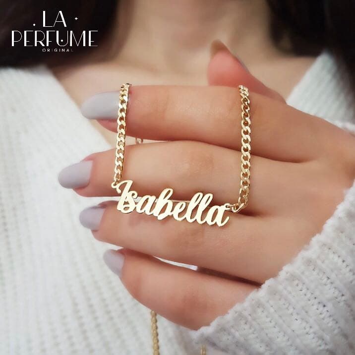名入れネックレス♡イニシャル✨キューバンチェーン ネームネックレス ハンドメイド