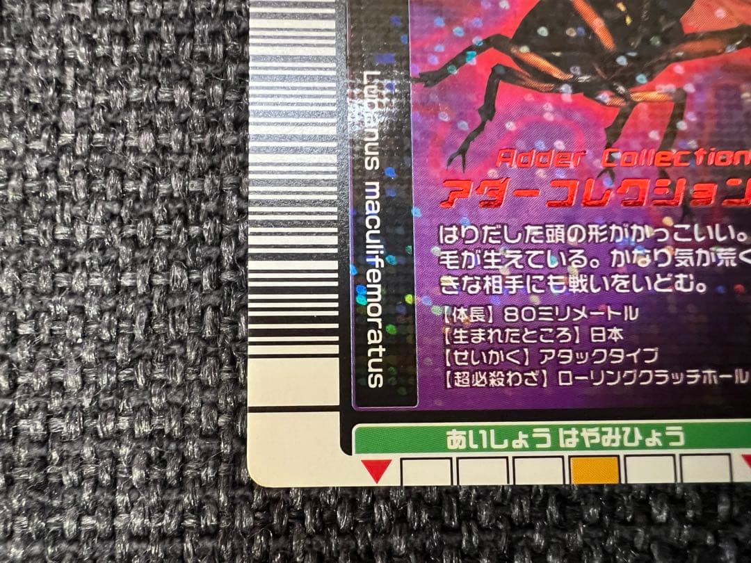 ムシキング 011-A ミヤマクワガタ 2005年夏限定 アダー グッズカード