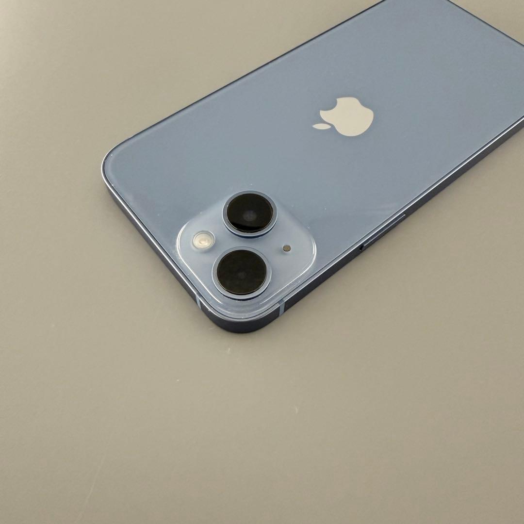 【美品】iphone14 ブルー　箱　ケーブル未使用