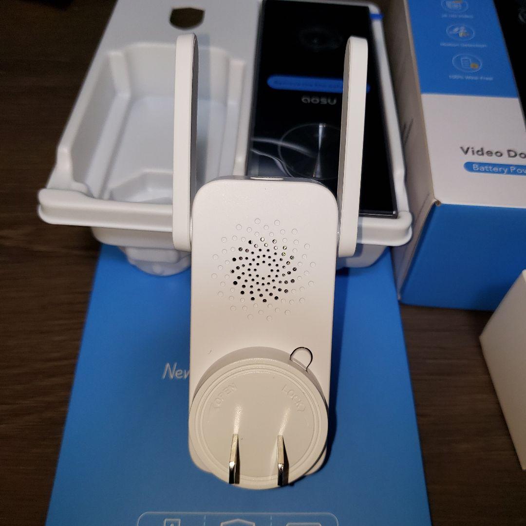 AOSU 2K ワイヤレス カメラ付き インターホン ドアホン カメラ付き