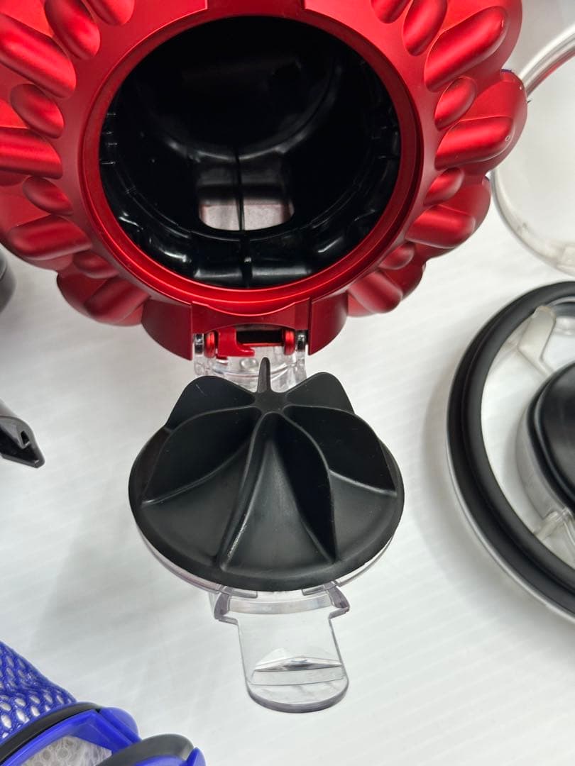 中古美品　動作保証　ダイソン　掃除機　ダスト　ホース セット　本体　赤　CY24
